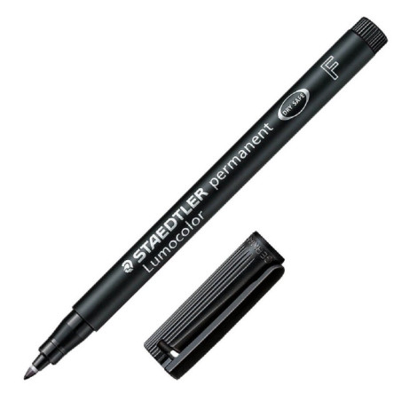 Staedtler Lumocolor F Μαρκαδόρος Ανεξίτηλος Μαύρος