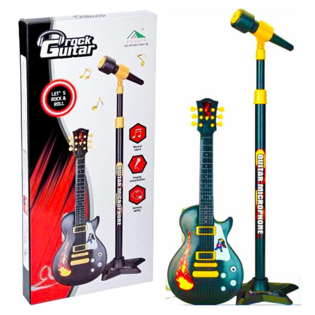 Zita Toys Rock Guitar Κιθάρα Με Μικρόφωνο 06017MIC-B