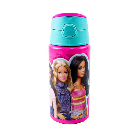 Gim Παγούρι Αλουμινίου Καλαμάκι Barbie 500ml 571-20248