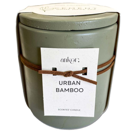 Ankor Αρωματικό Κερί Σε Τσιμεντένιο Βάζο Urban Bamboo Gold 833108