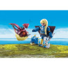 Playmobil Dragons Αστριντ Με Φτεροστολή Και Ο Ξωτικομάτης 70041