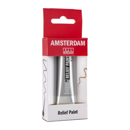 Ακρυλικό Περίγραμμα Talens Relief Amsterdam Silver -  801 20ml