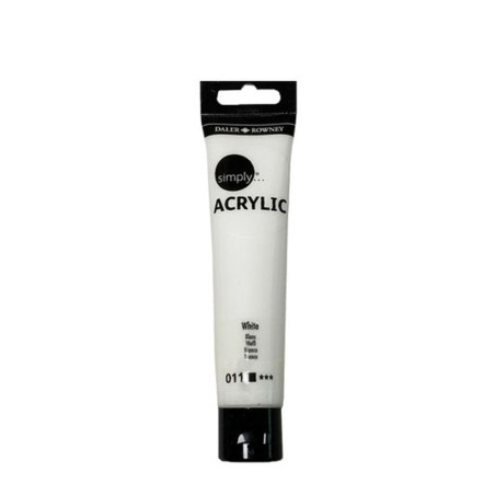 Ακρυλικό Χρώμα Daler Rowney Simply White - 011 - 75ml