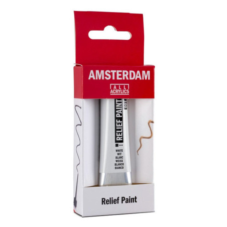 Ακρυλικό Περίγραμμα Talens Relief Amsterdam White - 20ml