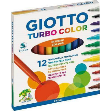 Giotto Turbo Color Μαρκαδόροι 12τεμ. (416000)