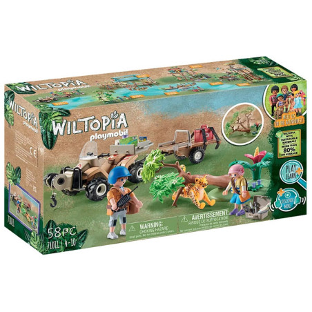 Playmobil Wiltopia Φροντιστές Ζώων Με Εξερευνητικό Όχημα 71011