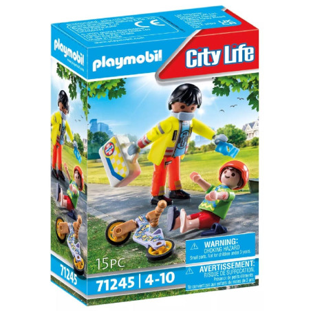 Playmobil City Life Διασώστης Και Παιδάκι 71245