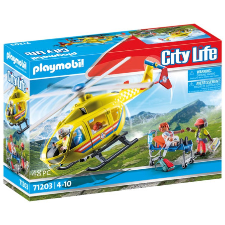 Playmobil City Life Ελικόπτερο Πρώτων Βοηθειών 71203