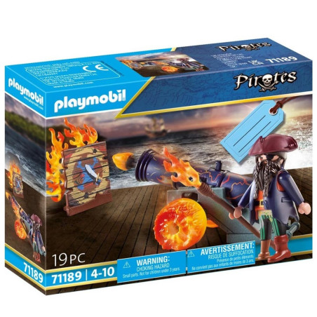 Playmobil Pirates Πειρατής Με Κανόνι 71189