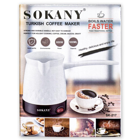 Sokany Ηλεκτρικό Μπρίκι Ελληνικού Καφέ 600W 500ml SK-217